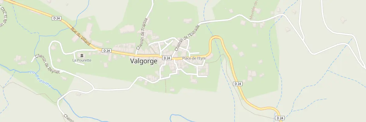 Plan du 5027 Le Village à Valgorge