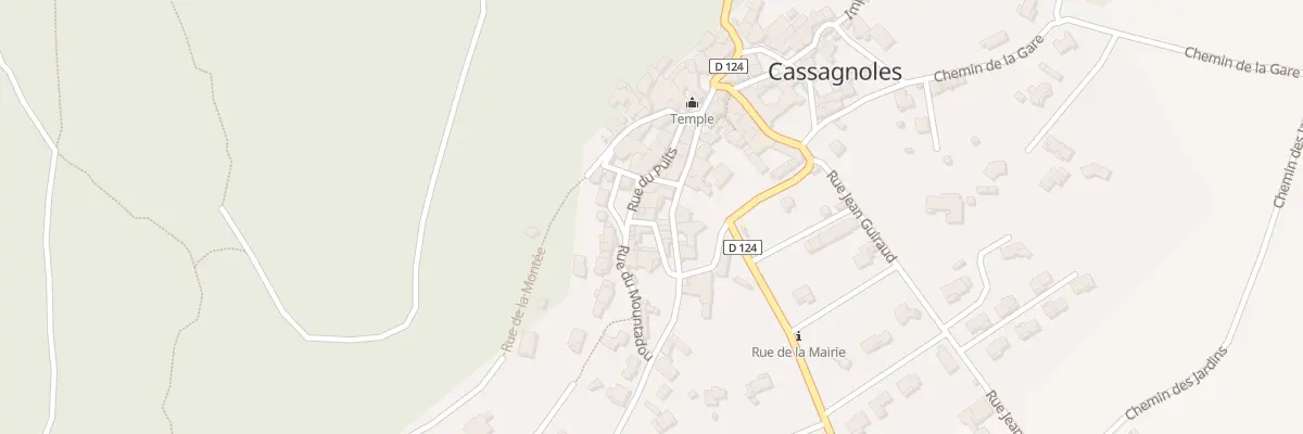 Plan du 17 Rue Haute à Cassagnoles