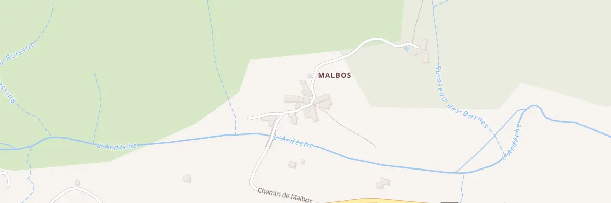 Plan du 275 Che de Malbos à Mayres