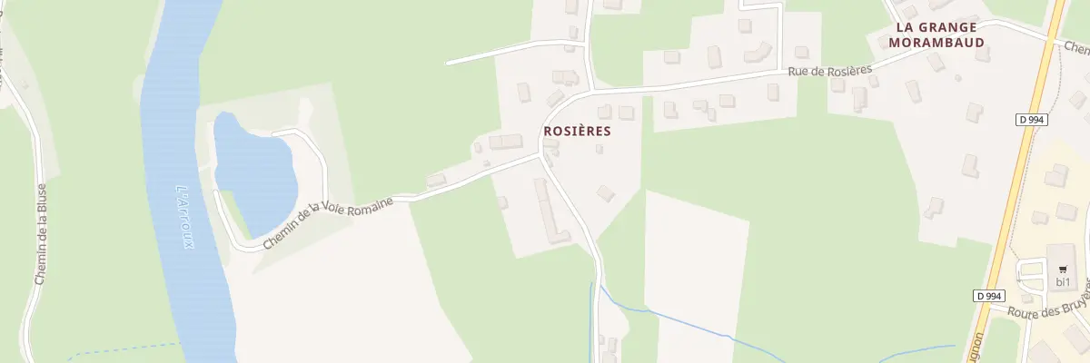 Plan du 9553 Rosieres à Toulon-sur-Arroux