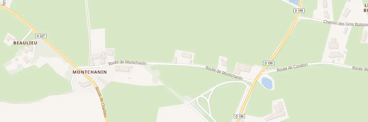 Plan du 285 Rte de Montchanin à Fleury-la-Montagne