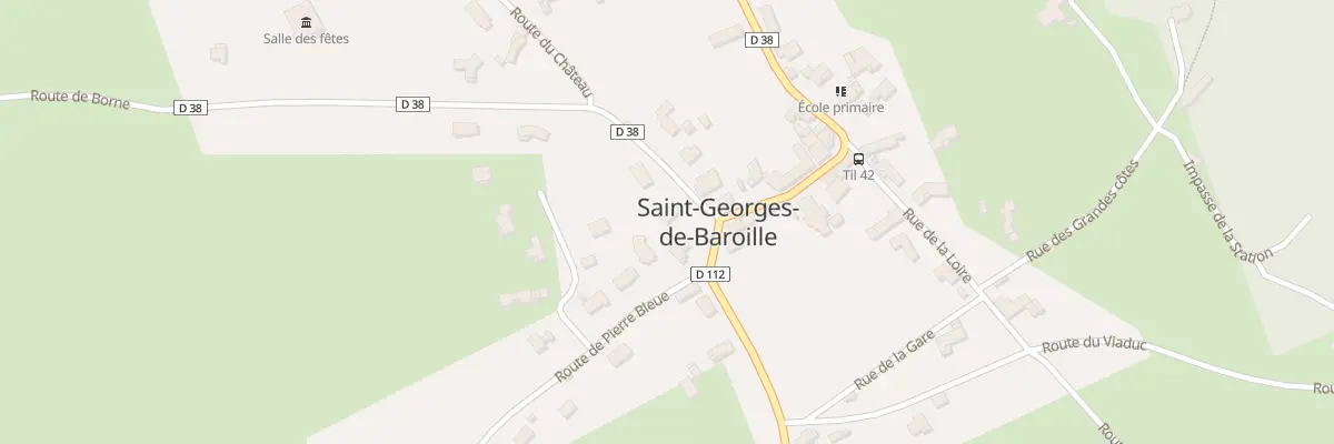 Plan du 24 Rte de Borne à Saint-Georges-de-Baroille