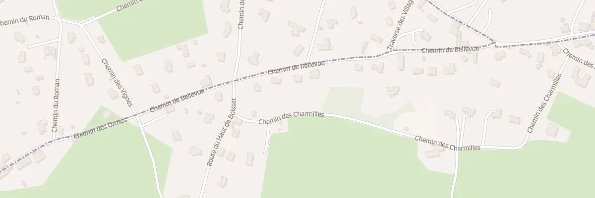 Plan du 284 Che de Bellevue à Notre-Dame-de-Boisset