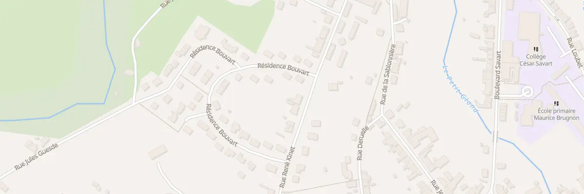 Plan du 43 Rue Rene Kinet à Saint-Michel
