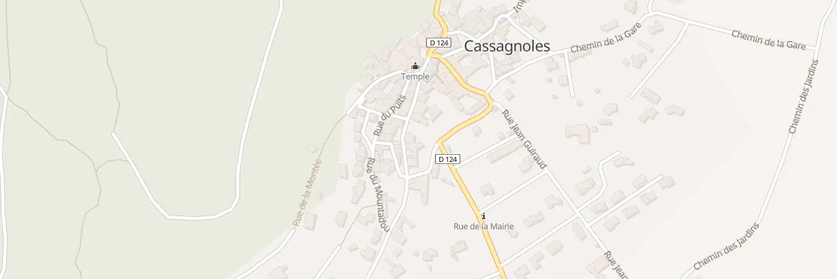 Plan du 95 Rue Basse à Cassagnoles