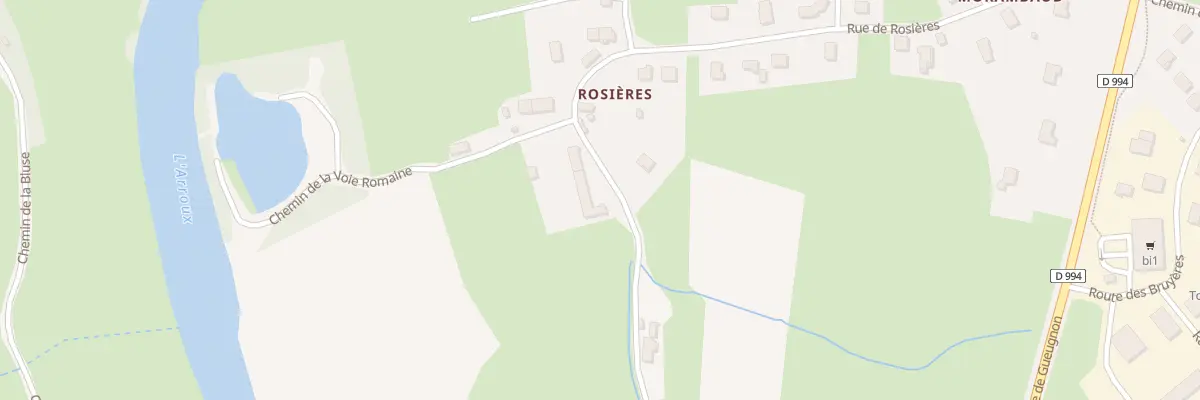Plan du 9552 Rosieres à Toulon-sur-Arroux