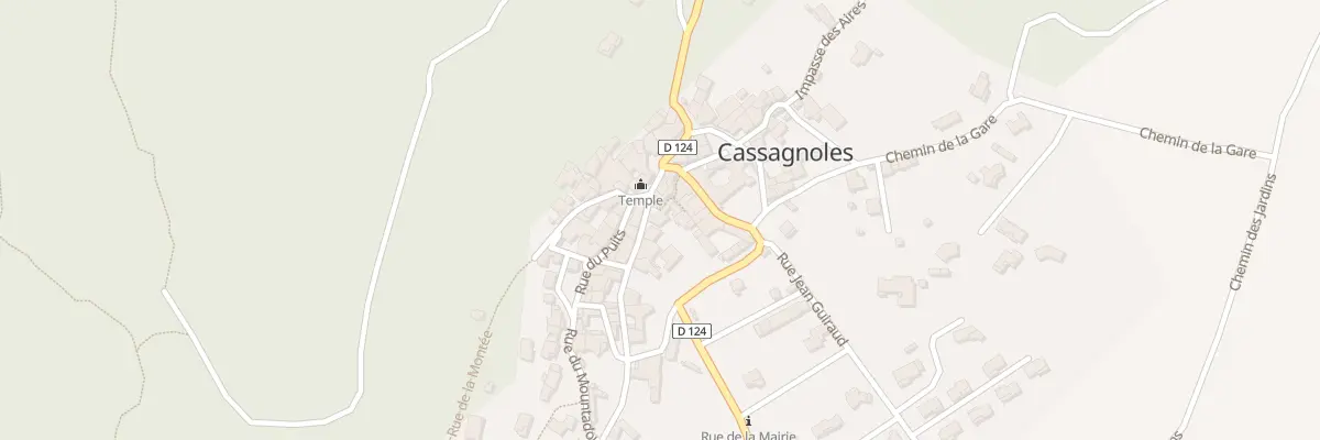 Plan du 25 Rue Basse à Cassagnoles