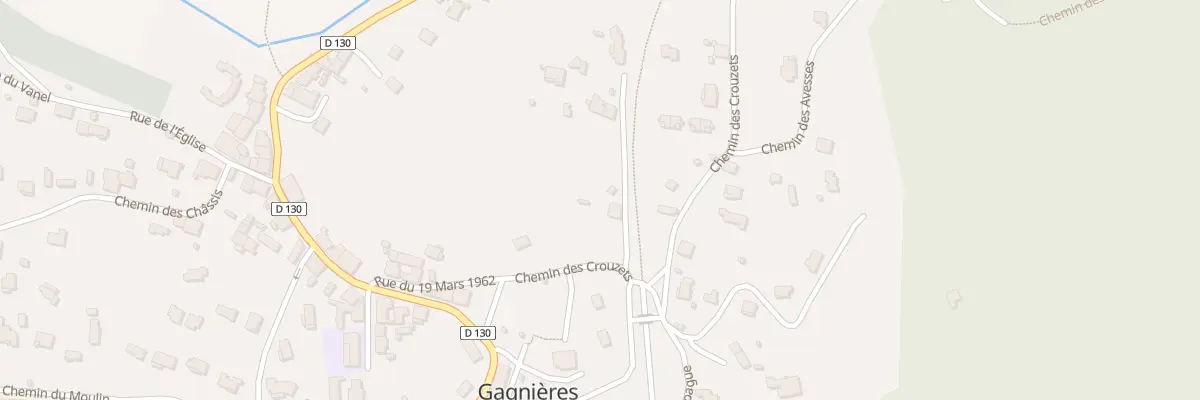 Plan du 109 Che des Crouzets à Gagnières