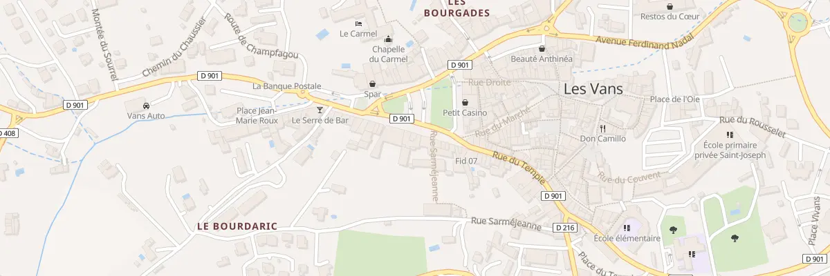 Plan du 32 Pl Léopold Ollier aux Vans