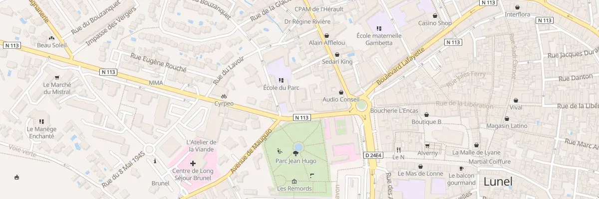 Plan du 67 Av Mal de Lattre de Tassigny à Lunel