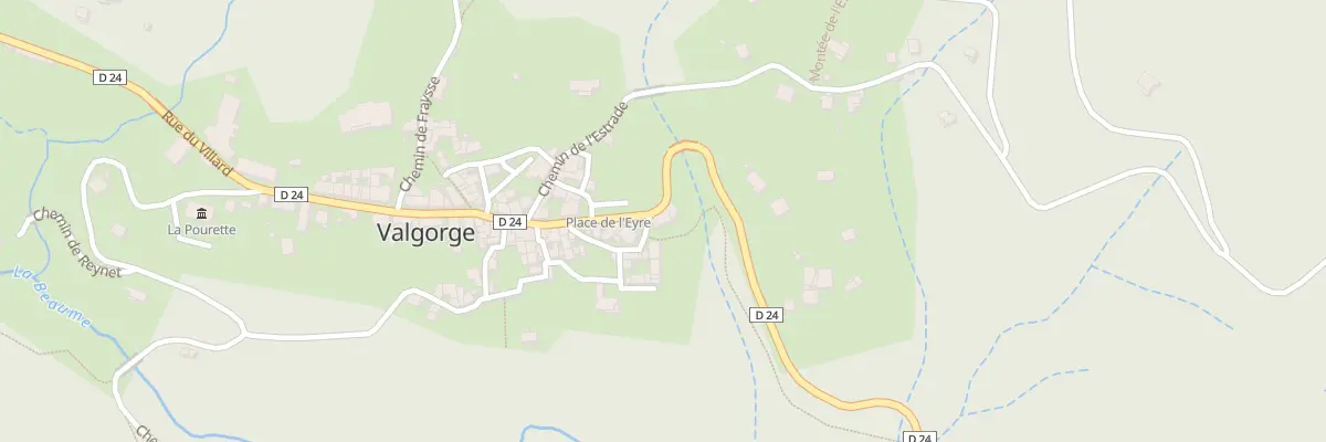 Plan du 5014 Le Village à Valgorge