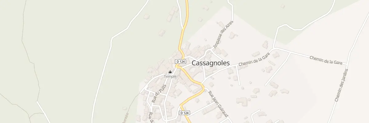 Plan du 13 Rue du Château à Cassagnoles