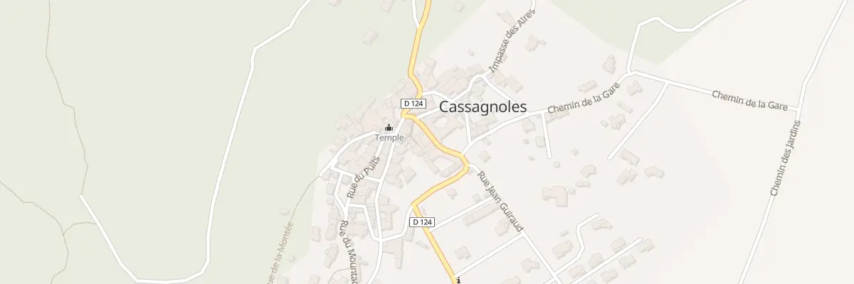 Plan du 35 Rue du Château à Cassagnoles