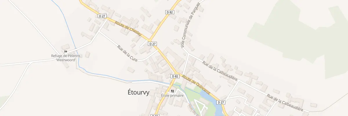 Plan du 2 Rte de Chesley à Étourvy