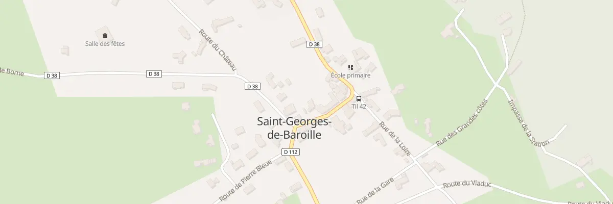 Plan du 43 Rue Saint Georges à Saint-Georges-de-Baroille