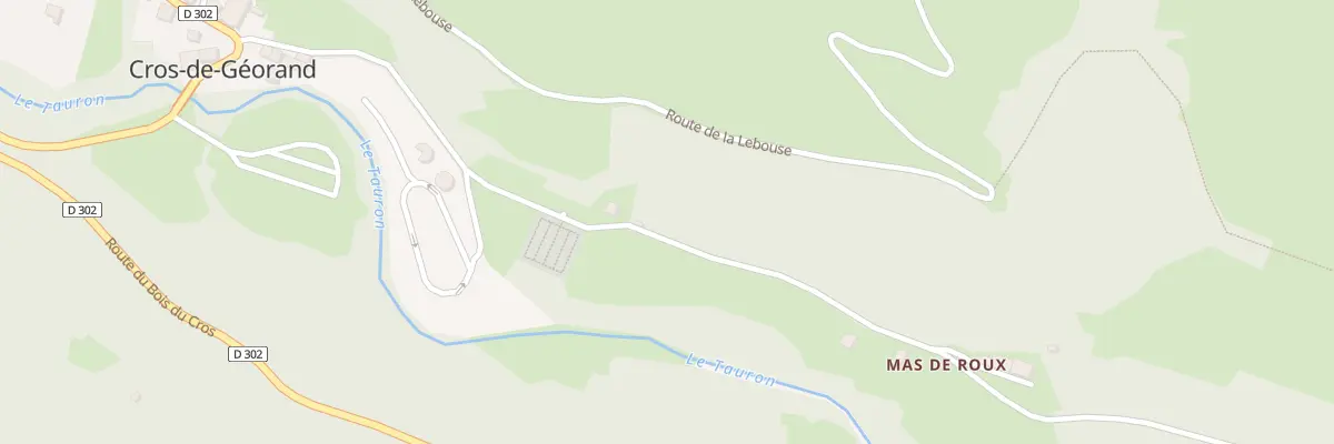Plan du 5267 Mas de Roux à Cros-de-Géorand