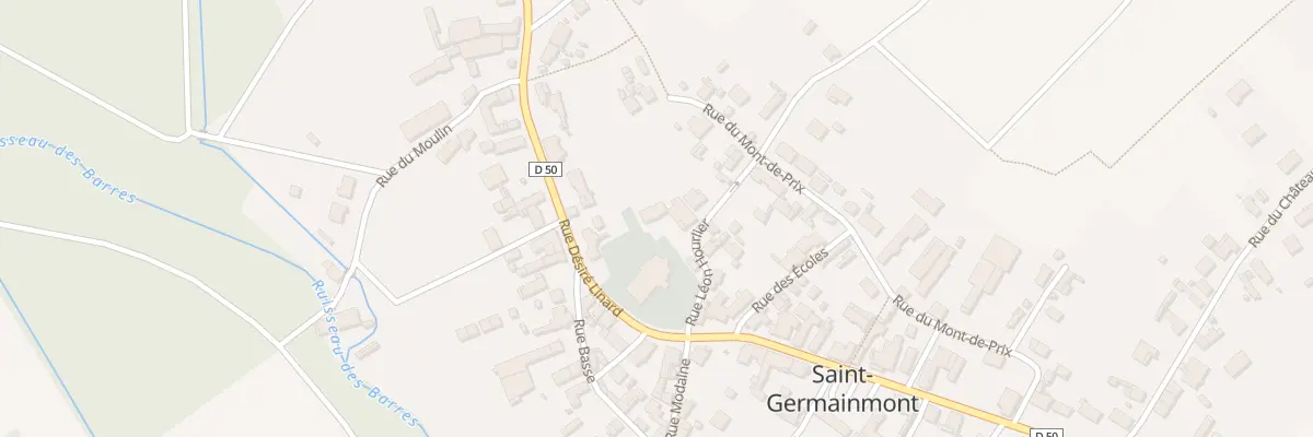Plan du 1 Rue Léon Hourlier à Saint-Germainmont