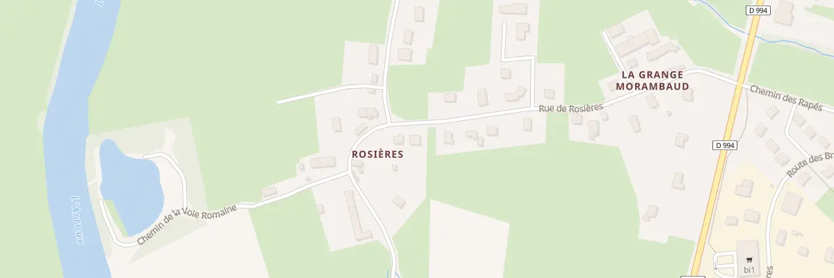 Plan du 9550 Rosieres à Toulon-sur-Arroux