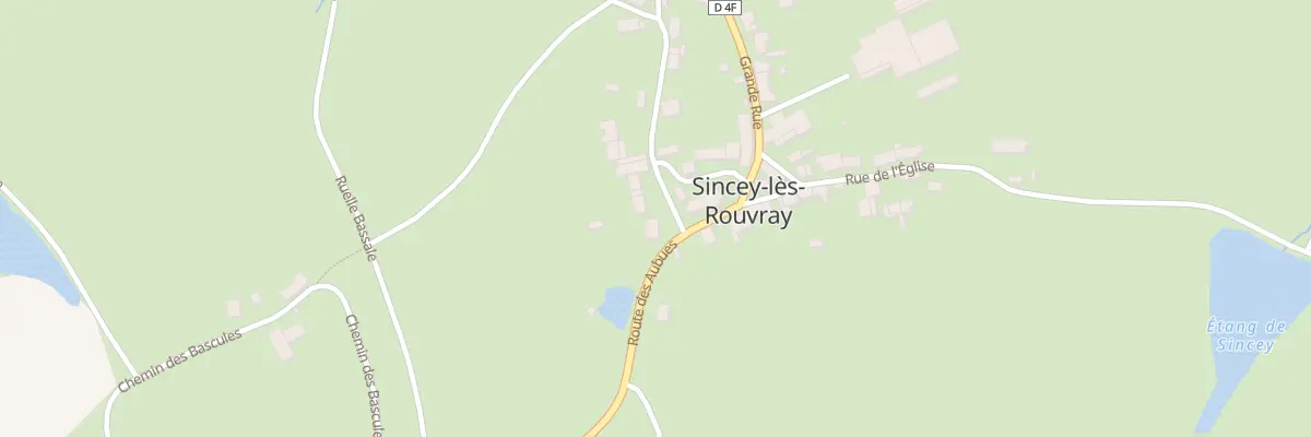 Plan du 9014 Rue Heliot à Sincey-lès-Rouvray