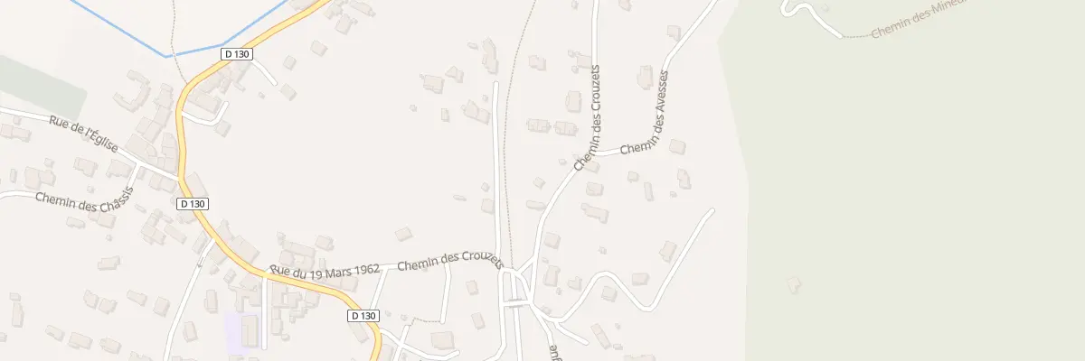 Plan du 299 Che des Crouzets à Gagnières