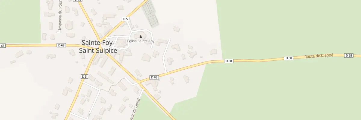 Plan du 125 Rte de Cleppe à La Talaudière