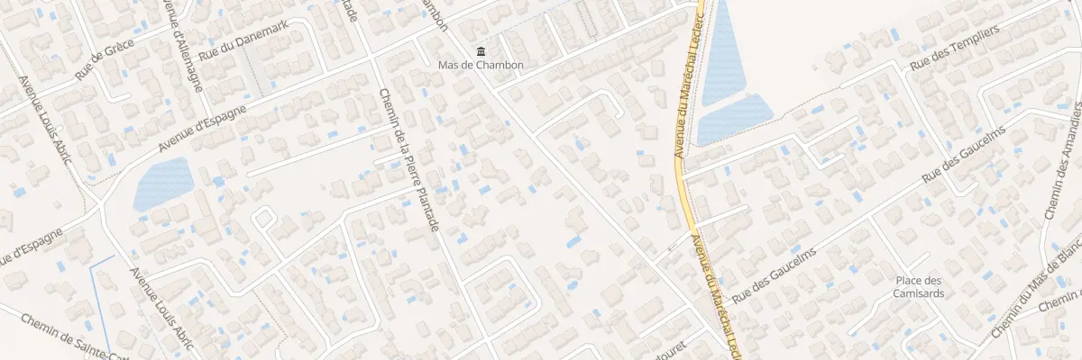Plan du 234 Che du Mas de Chambon à Lunel