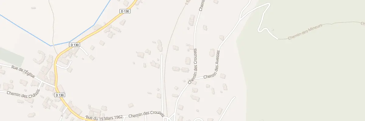 Plan du 400 Che des Crouzets à Gagnières