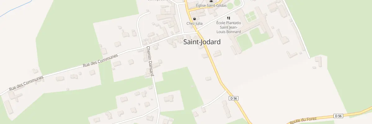 Plan du 68 Rte du Forez à Saint-Jodard