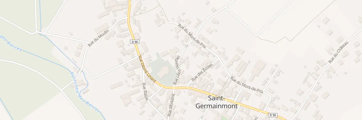 Plan du 8 Rue Léon Hourlier à Saint-Germainmont