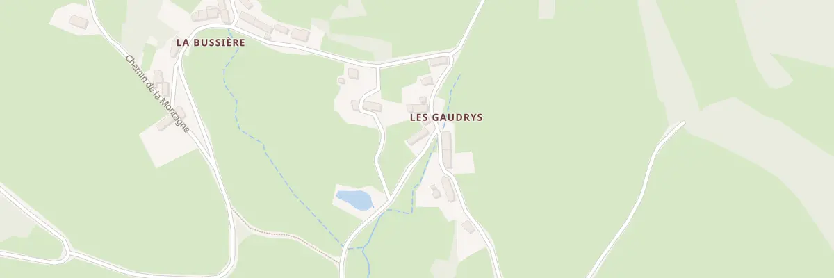 Plan du 1 Les Gaudrys à Anost