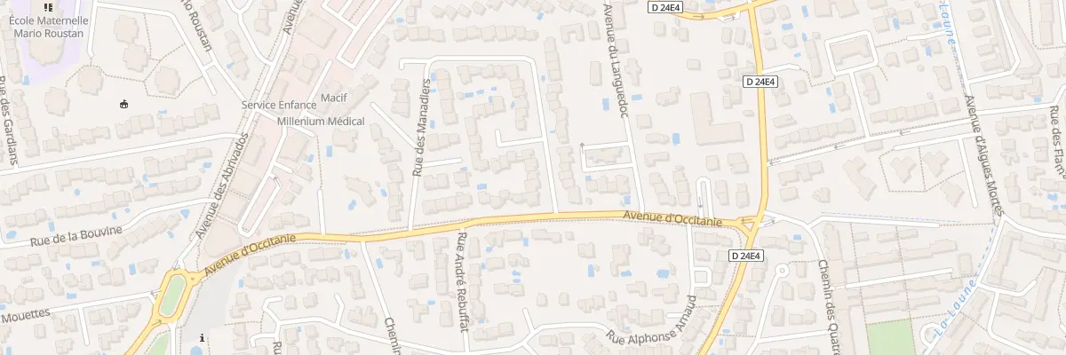Plan du 213 Rue des Raseteurs à Lunel