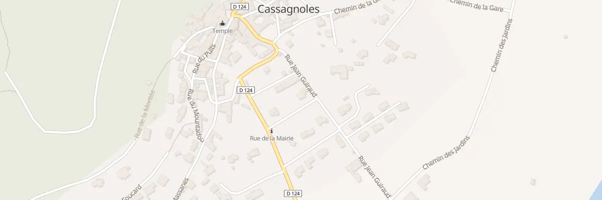 Plan du 88 Rue Jean Guiraud à Cassagnoles