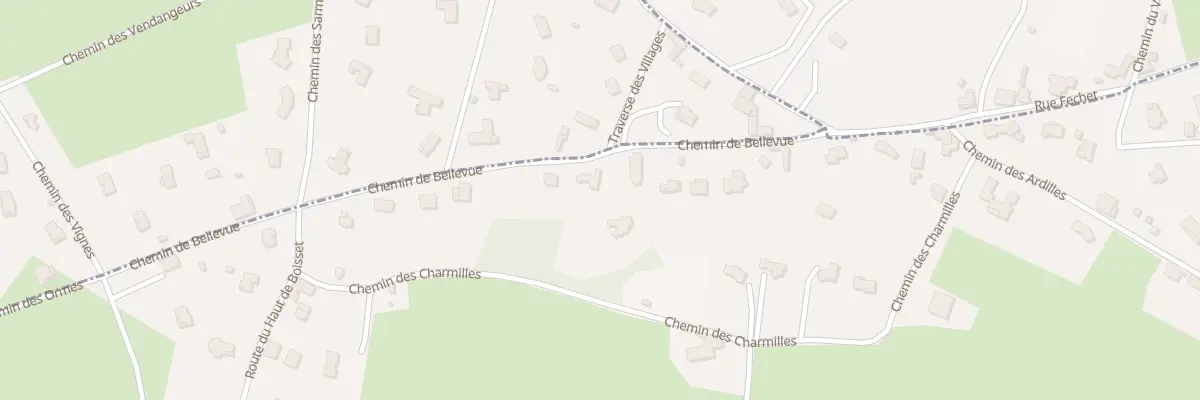 Plan du 436 Che de Bellevue à Notre-Dame-de-Boisset