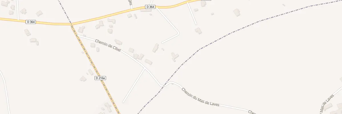 Plan du 281 Che de Cibel à Salindres