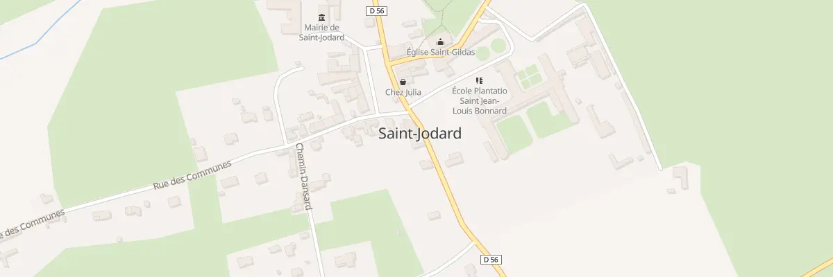 Plan du 26 Rte du Forez à Saint-Jodard