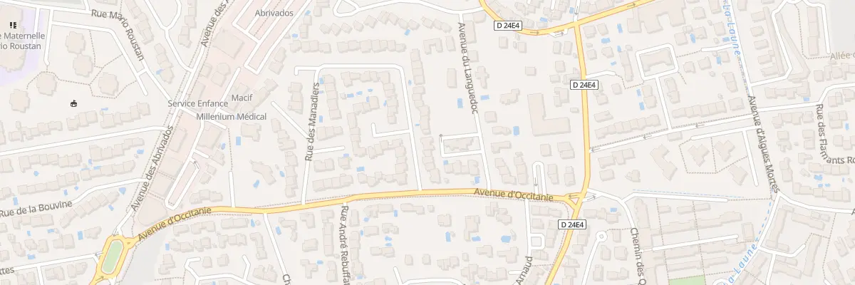 Plan du 200 Rue des Raseteurs à Lunel