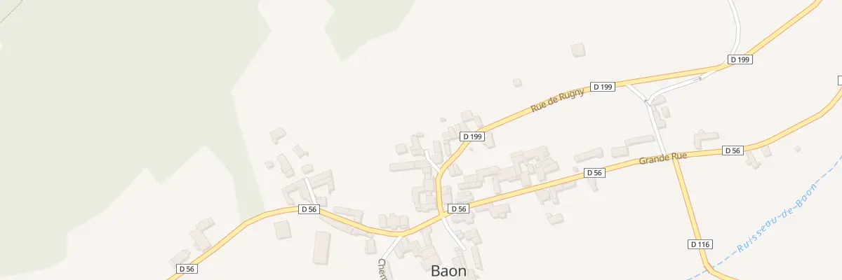 Plan du 7 Rue de Rugny à Baon