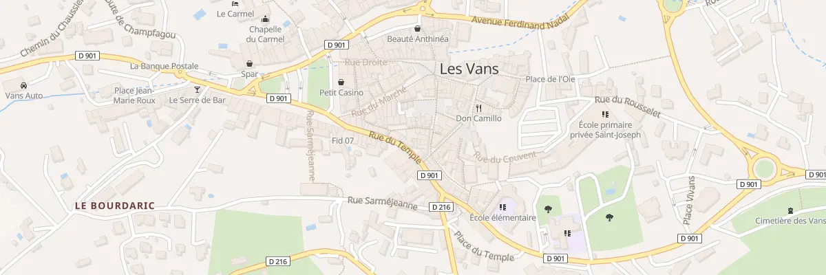 Plan du 2 Rue Haute de la Fontinelle aux Vans