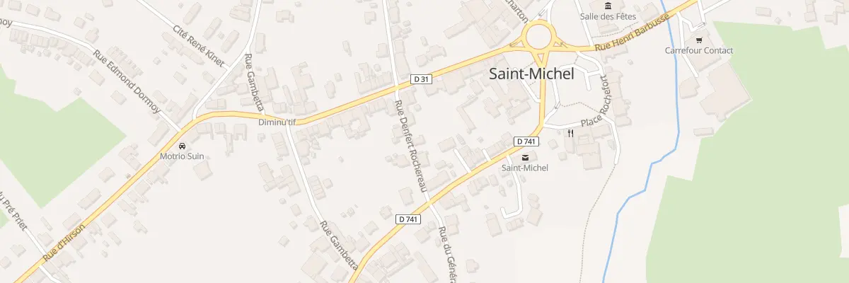 Plan du 1B Rue Denfert Rochereau à Saint-Michel