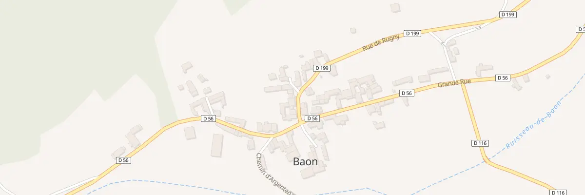 Plan du 3 Rue de Rugny à Baon