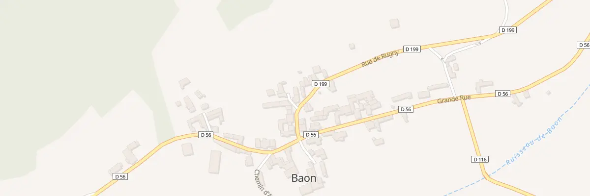 Plan du 9 Rue de Rugny à Baon