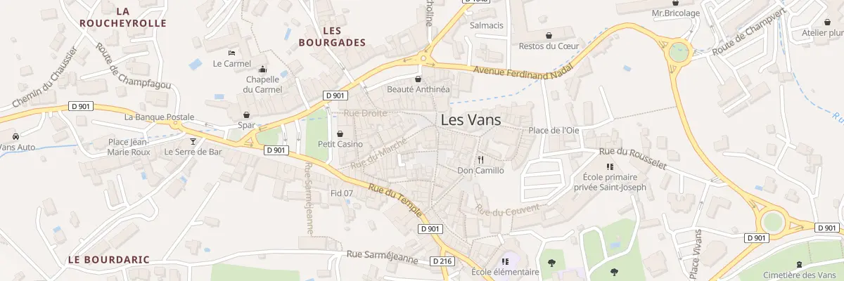 Plan du 2 Pl du Marché aux Vans