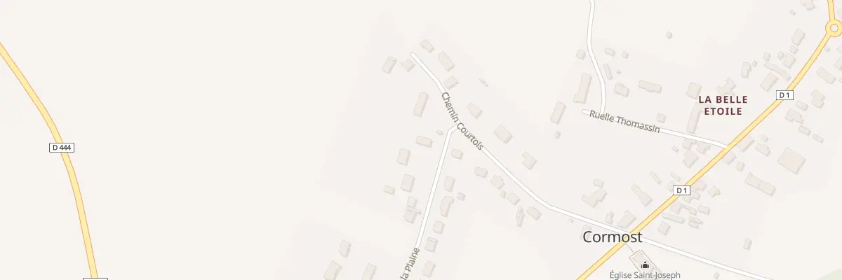 Plan du 39 Rue de la Plaine à Cormost