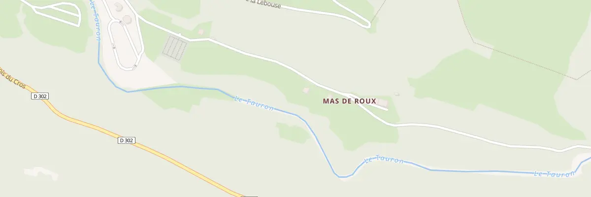Plan du 5242 Mas de Roux à Cros-de-Géorand