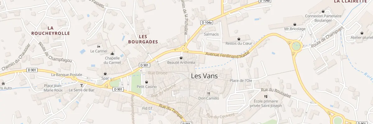 Plan du 8 Rue de la Fabrerie aux Vans