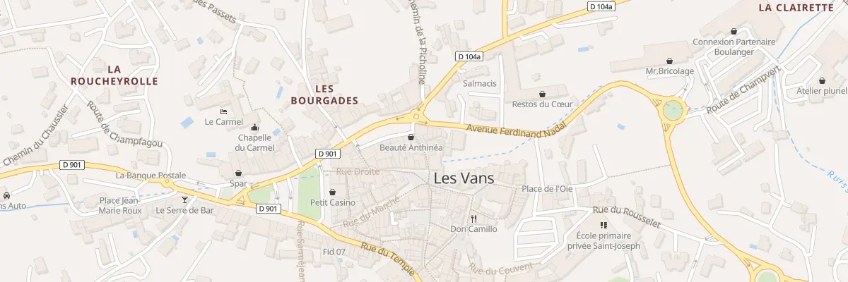 Plan du 5213 Rue de la Fabrerie aux Vans