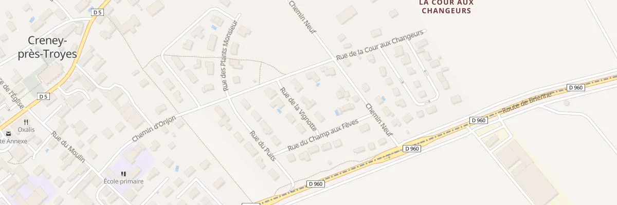 Plan du 3 Rue de la Vignotte à Creney-près-Troyes