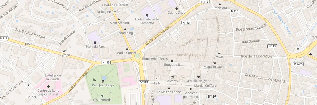 Plan du 44 Rue de la Libération à Lunel