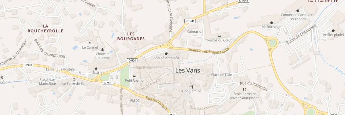 Plan du 5210 Rue de la Fabrerie aux Vans