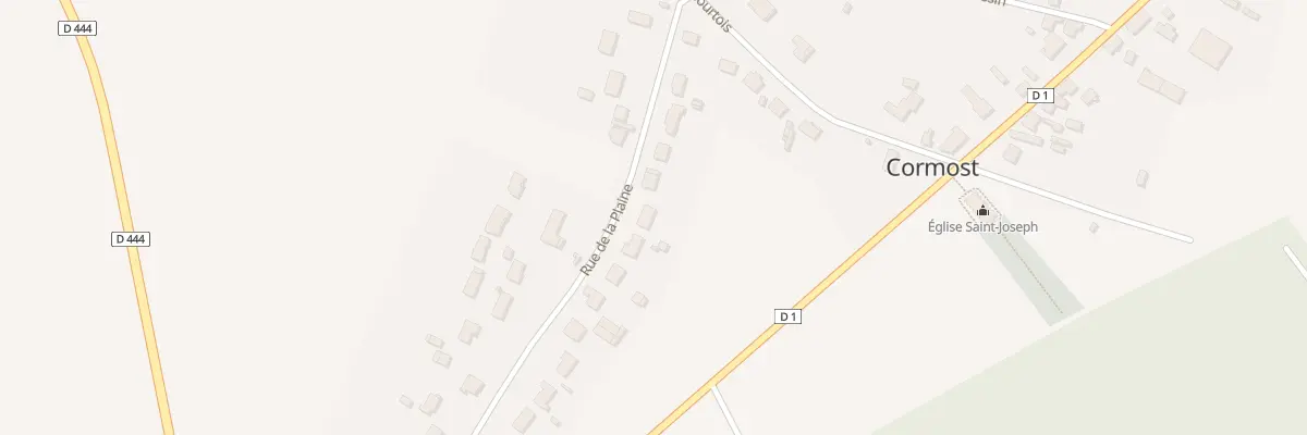 Plan du 28 Rue de la Plaine à Cormost